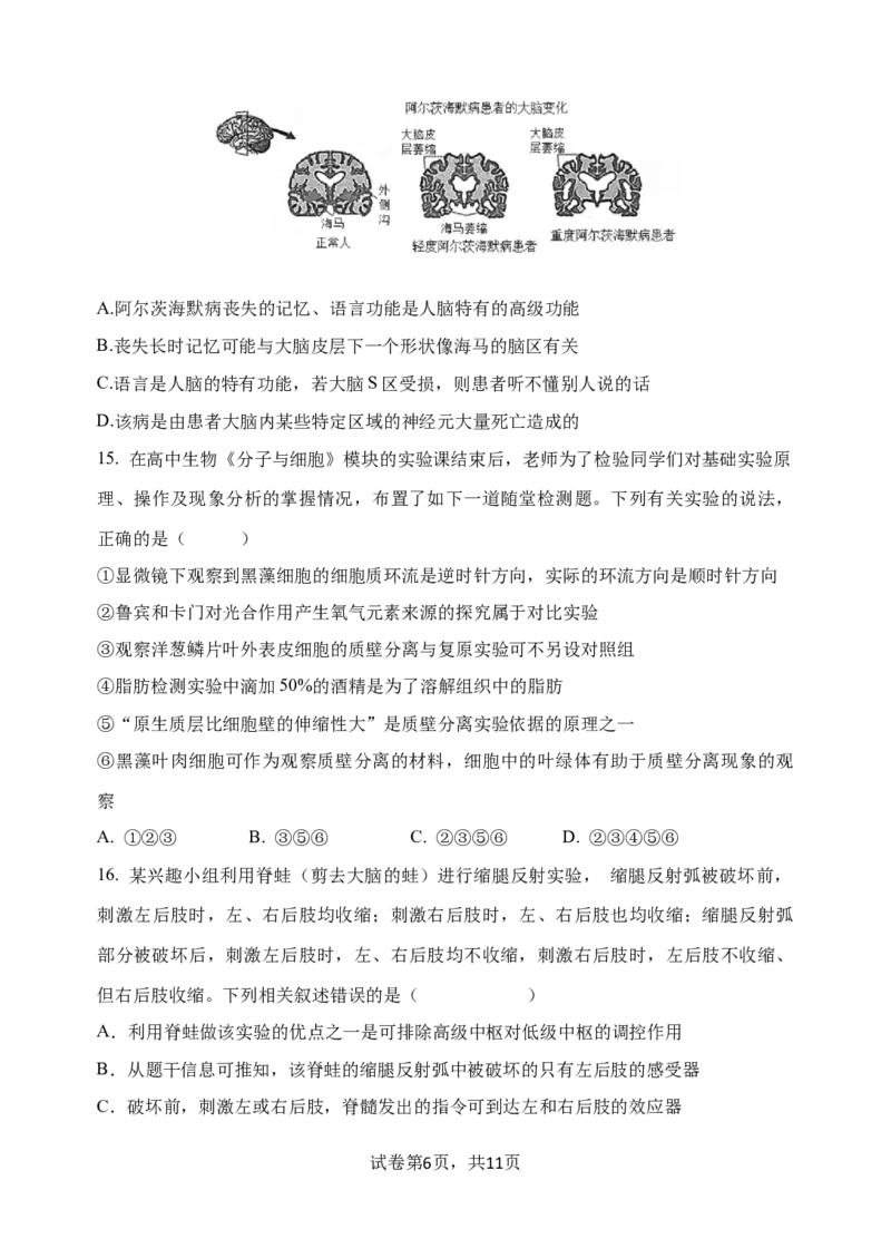 玉溪一中2025&mdash;2026学年上学期第一次月考_2025年10月高二试卷_251005云南省玉溪第一中学2025-2026学年高二上学期第一次月考试题（全）