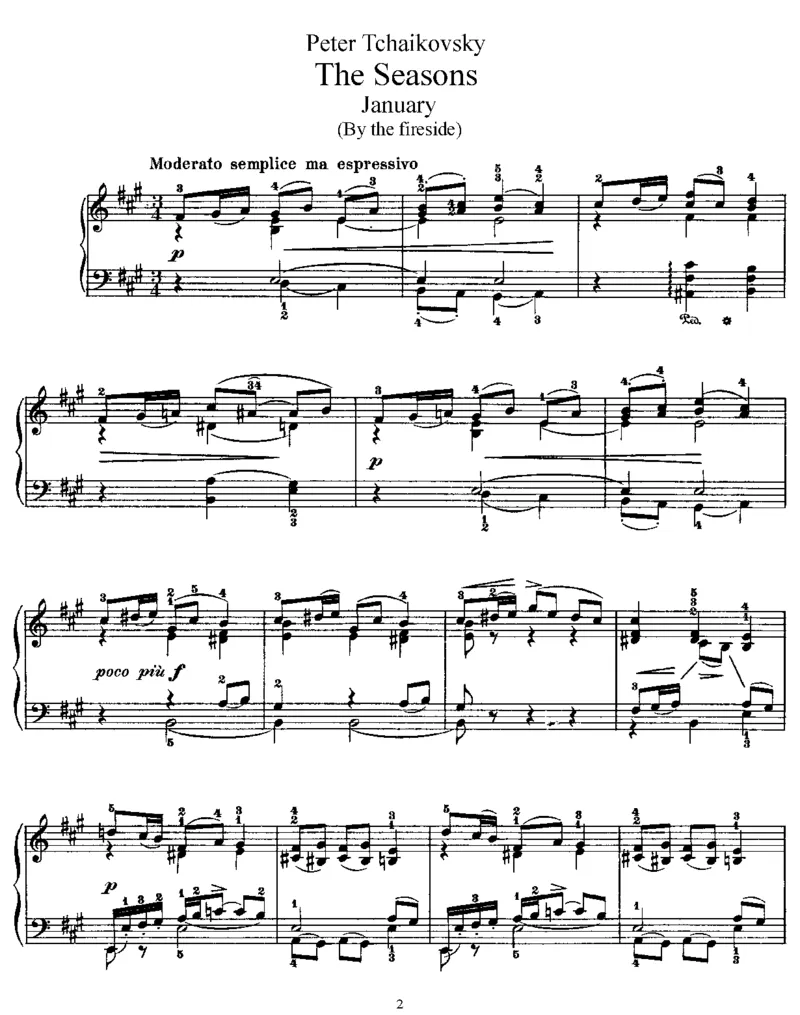 《四季》TheSeasons,Op37a_一万首著名钢琴曲谱哈农贝多芬合集视频教学电子版高清无水印可打印_1古典钢琴知名音乐家谱_柴科夫斯基钢琴谱全集