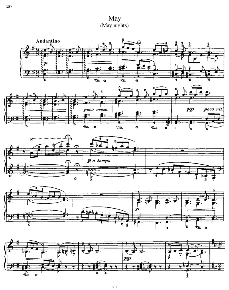 《四季》TheSeasons,Op37a_一万首著名钢琴曲谱哈农贝多芬合集视频教学电子版高清无水印可打印_1古典钢琴知名音乐家谱_柴科夫斯基钢琴谱全集