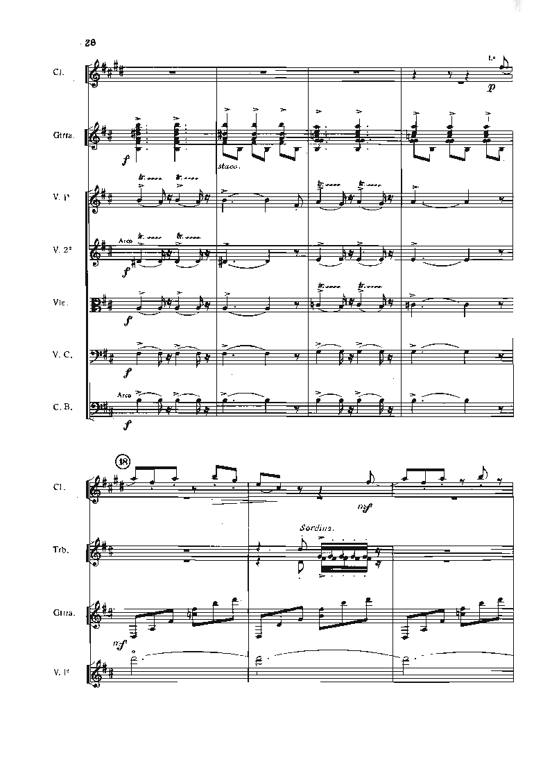 华金&middot;罗德里戈阿兰胡埃斯协奏曲单开版总谱_一万首著名钢琴曲谱哈农贝多芬合集视频教学电子版高清无水印可打印_08名曲总谱合集