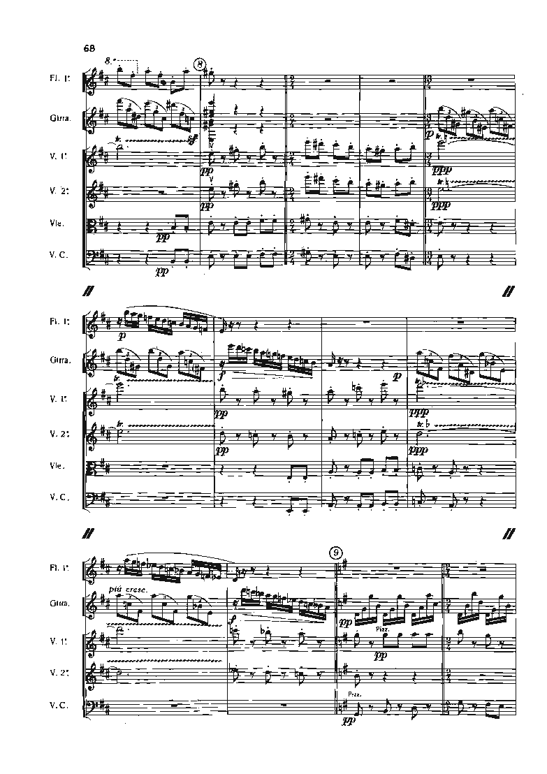 华金&middot;罗德里戈阿兰胡埃斯协奏曲单开版总谱_一万首著名钢琴曲谱哈农贝多芬合集视频教学电子版高清无水印可打印_08名曲总谱合集