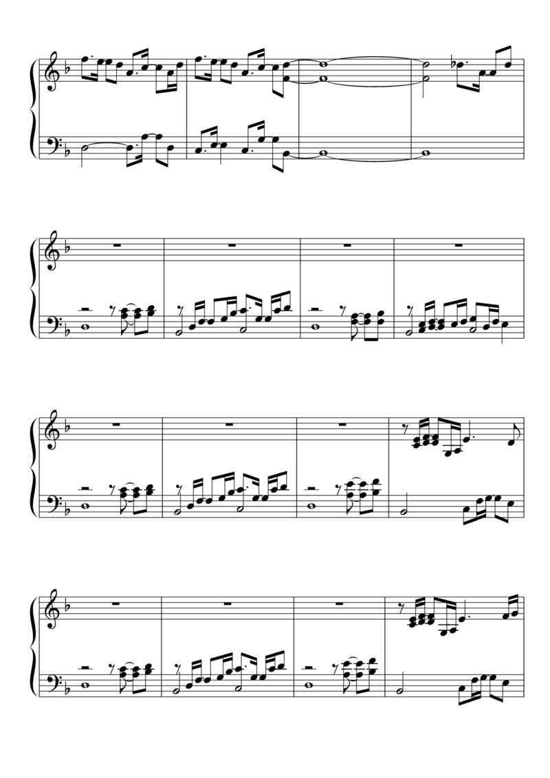 [東方ピアノEasyモード楽譜][easy][4]フェアリー冒険譚_一万首著名钢琴曲谱哈农贝多芬合集视频教学电子版高清无水印可打印_05动漫游戏钢琴谱合集_日系东方Project钢琴谱全集_官方CD及其他