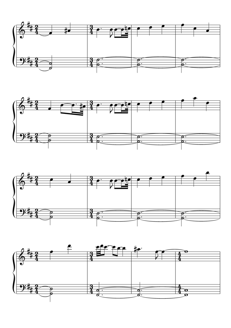 [東方ピアノEasyモード楽譜][easy][8]_一万首著名钢琴曲谱哈农贝多芬合集视频教学电子版高清无水印可打印_05动漫游戏钢琴谱合集_日系东方Project钢琴谱全集_东方project钢琴谱