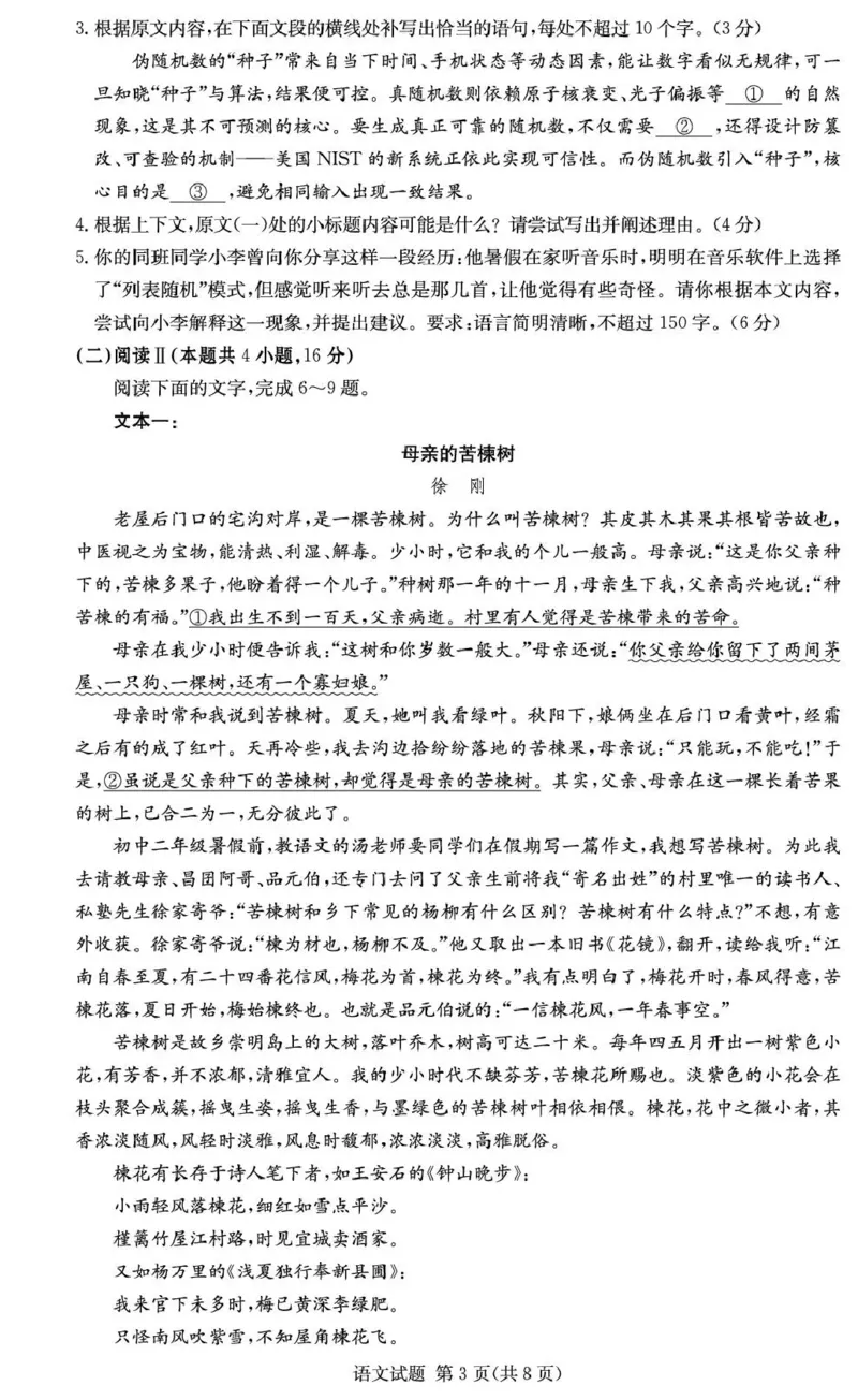 湖南佩佩教育战略合作学校2026届高三第二次联考卷语文_2024-2026高三（6-6月题库）_2026年01月高三试卷_0107湖南佩佩教育战略合作学校2026届高三第二次联考卷（全）