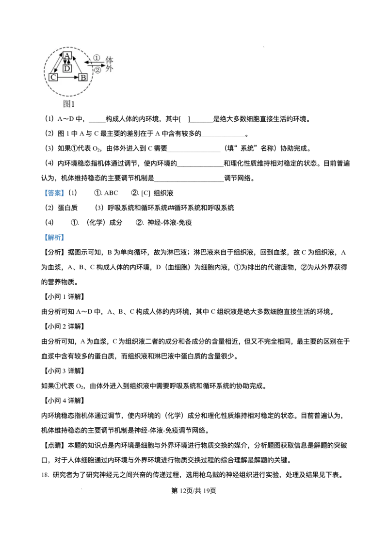 山西省朔州市怀仁市大地高中学校2025-2026学年高二上学期第一次月考生物试卷A（含答案）_2025年10月高二试卷_251012山西省朔州市怀仁市大地高中学校2025-2026学年高二上学期第一次月考