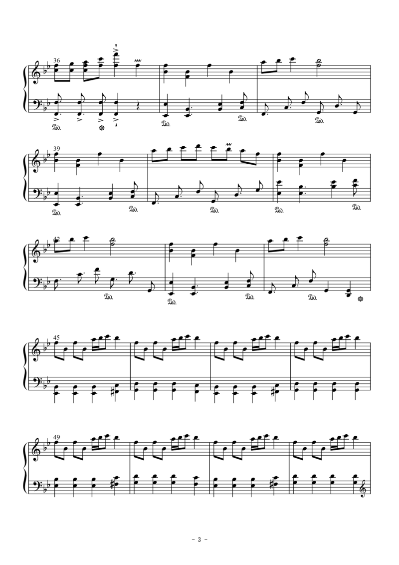 [焦げた幻想郷][normal][4]つるぺったん_一万首著名钢琴曲谱哈农贝多芬合集视频教学电子版高清无水印可打印_05动漫游戏钢琴谱合集_日系东方Project钢琴谱全集_东方project钢琴谱_VocalBGM