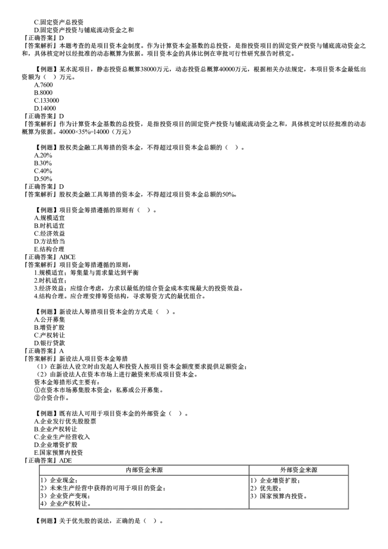 WM_投资03-第01讲　建设工程项目投融资_监理工程师_2025监理工程师_2025年监理工程师-各大机构_2025年监理-土建目标_机构2-JG_02.习题班-李.娜_投资控制（土建）（2025）_讲义