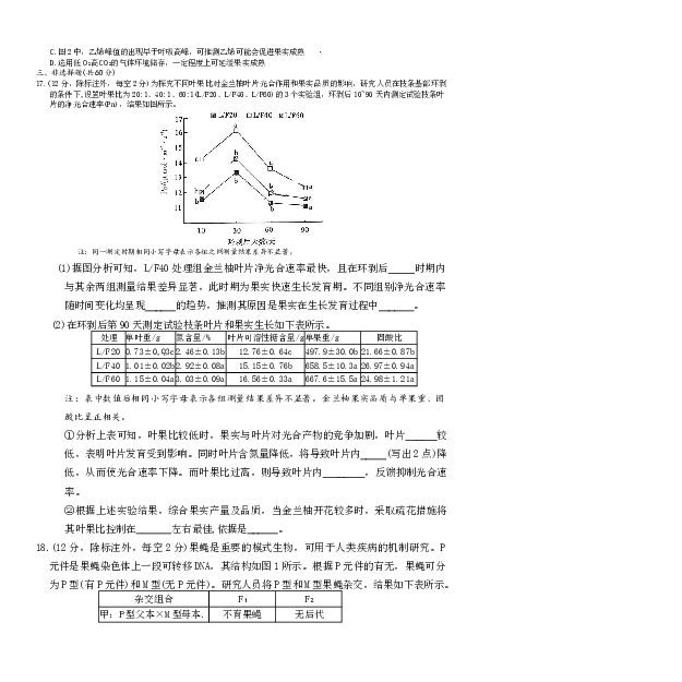 湖南师大附中2026届高三月考试卷（五）生物_2024-2026高三（6-6月题库）_2026年01月高三试卷_0107炎德&middot;英才大联考湖南师大附中2026届高三月考试卷（五）（全）