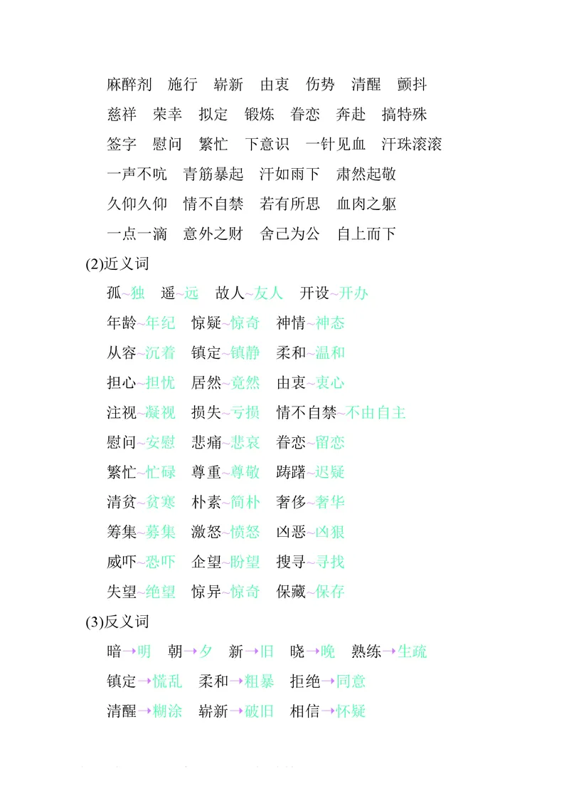 五年级下册语文部编版知识要点汇总_小学1-6年级全部试卷_语文_五年级_3-10-2、小学五年级语文下册_3-10-2-1、复习、知识点、归纳汇总_部编（人教）版