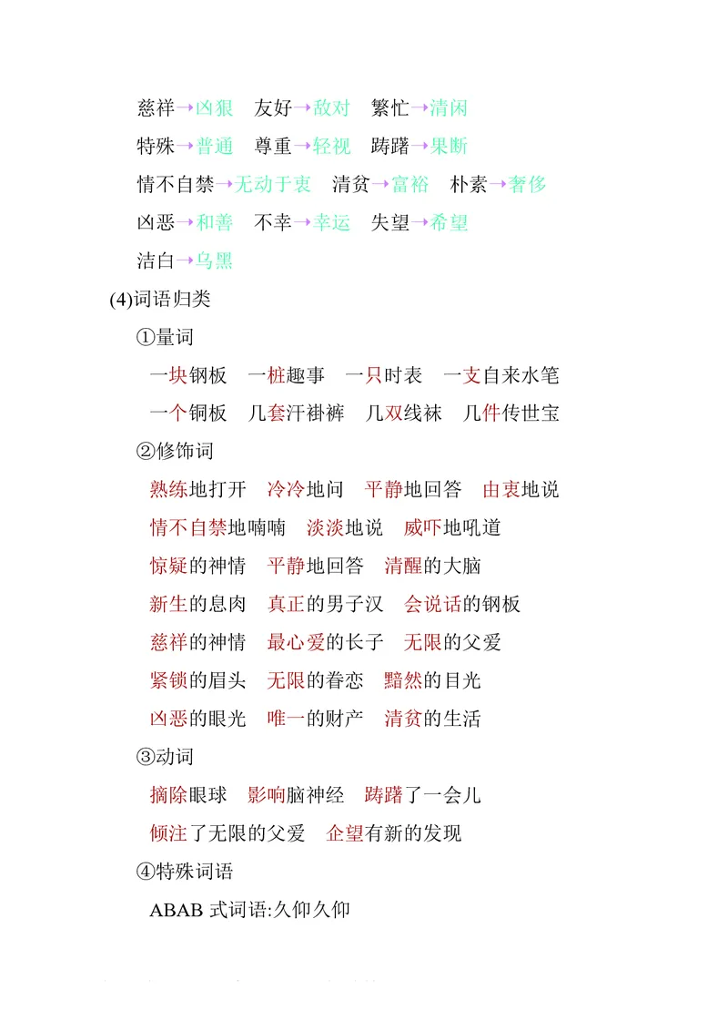 五年级下册语文部编版知识要点汇总_小学1-6年级全部试卷_语文_五年级_3-10-2、小学五年级语文下册_3-10-2-1、复习、知识点、归纳汇总_部编（人教）版