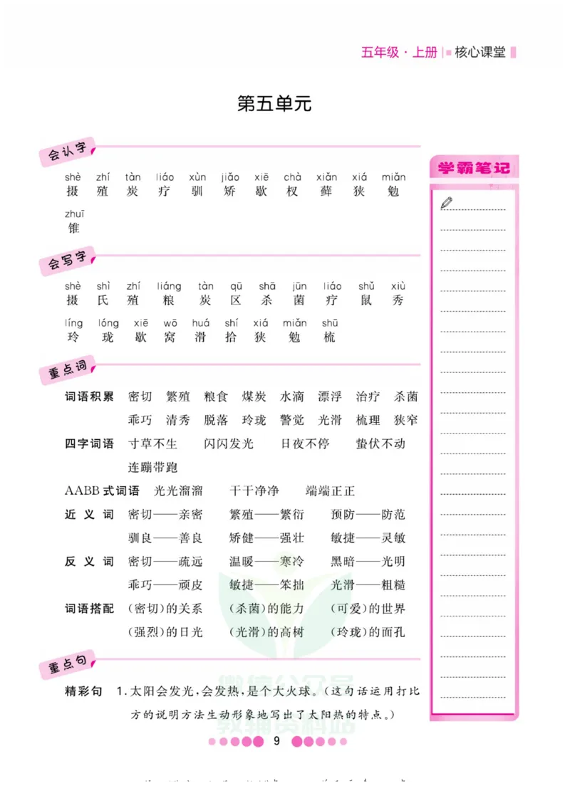 五年级上册语文部编版考点过关_小学1-6年级全部试卷_语文_五年级_3-10-1、小学五年级语文上册_3-10-1-1、复习、知识点、归纳汇总_部编（人教）版