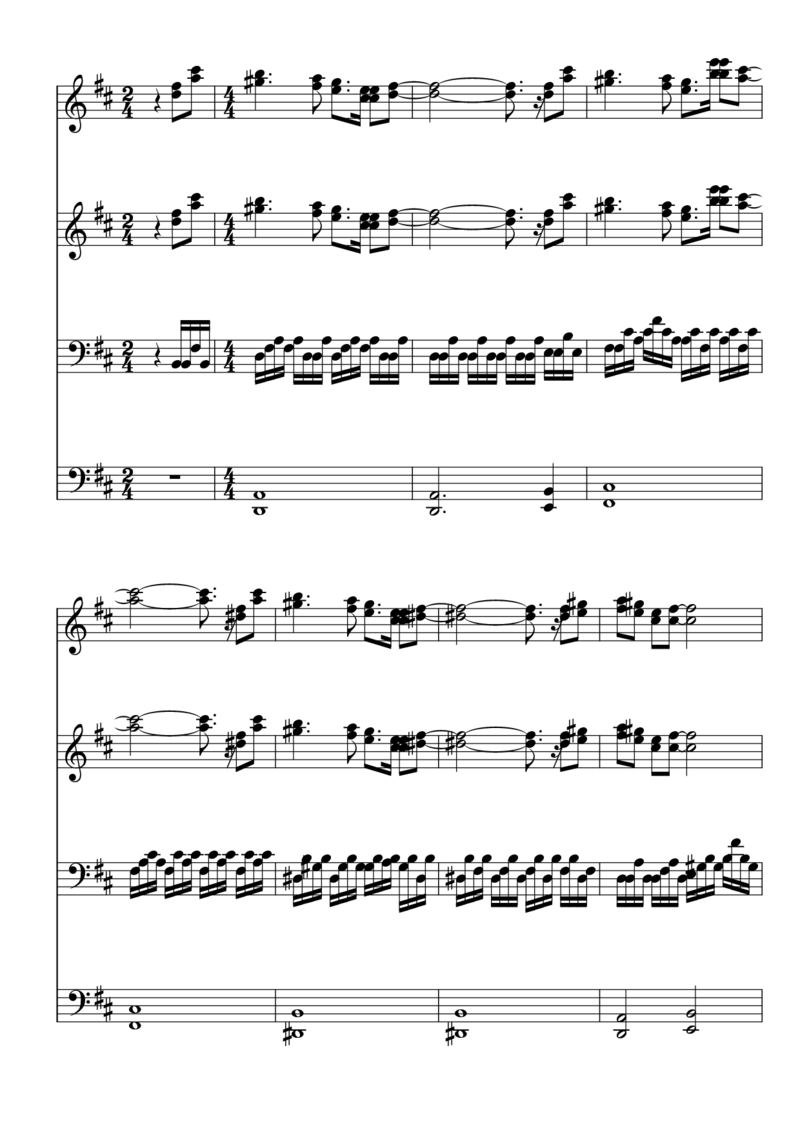 [東方ピアノEasyモード楽譜][11](連弾用)_一万首著名钢琴曲谱哈农贝多芬合集视频教学电子版高清无水印可打印_05动漫游戏钢琴谱合集_日系东方Project钢琴谱全集_东方project钢琴谱