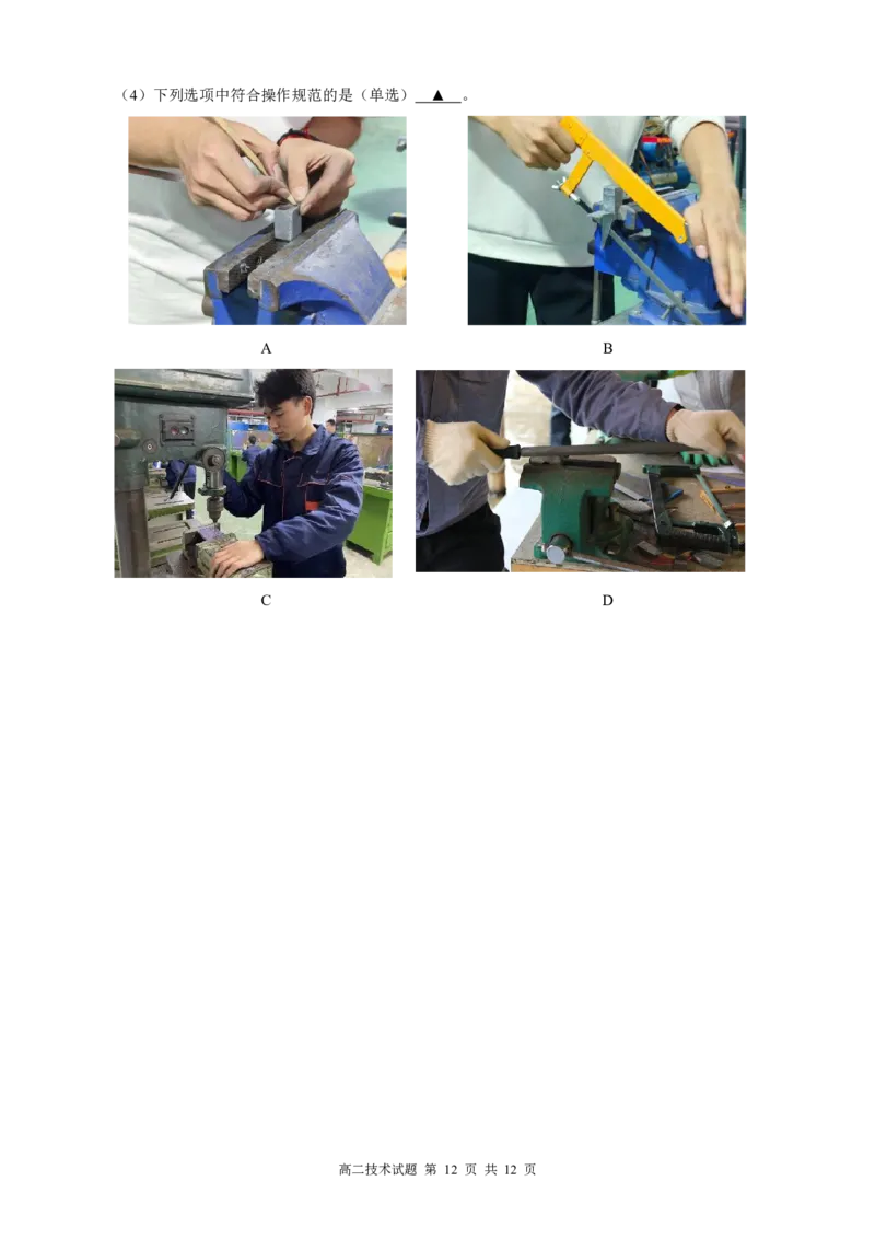 高二技术试卷_251203浙江省9+1联盟2025-2026学年高二上学期期中考试（全）_浙江省91联盟2025-2026学年高二上学期期中考试技术（信息技术+通用技术）试题（PDF版，含答案）