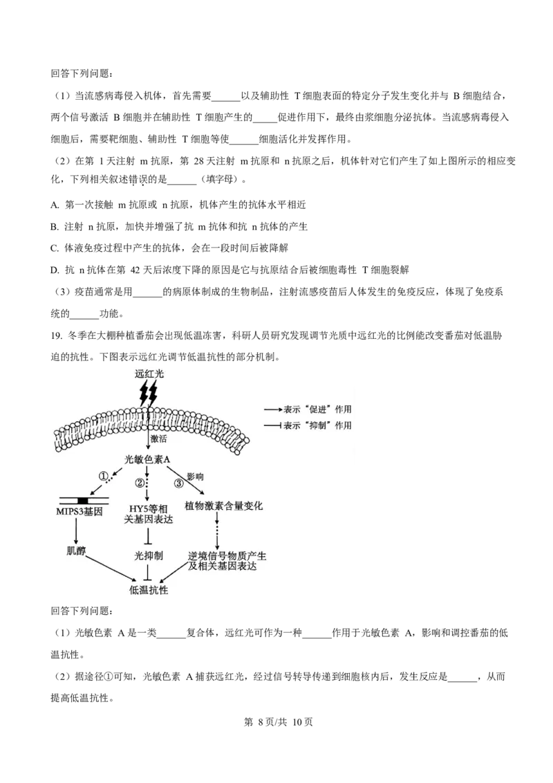 福建省宁德市2024-2025学年高二上学期期末考试生物试卷（含答案）_2024-2025高二（7-7月题库）_2025年03月试卷_0302福建省宁德市2024-2025学年高二上学期1月期末考试