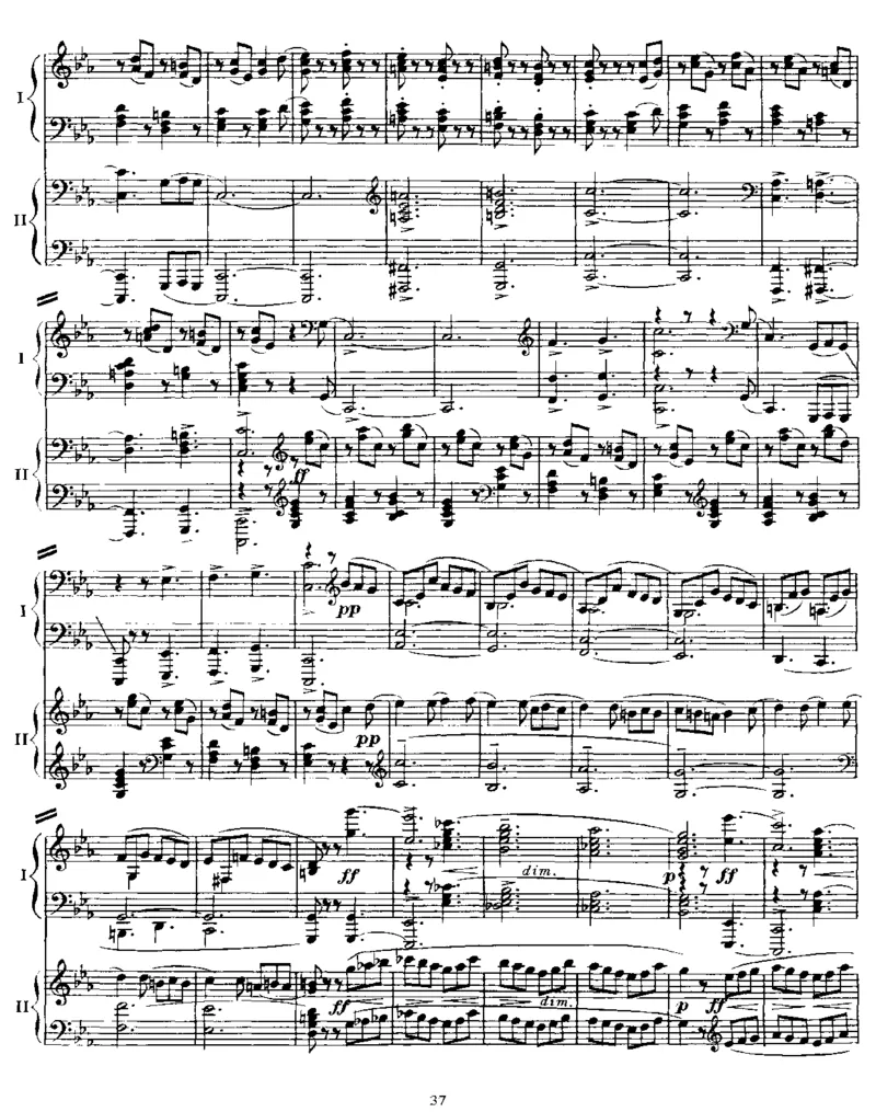 双钢琴作品集op5，op17_一万首著名钢琴曲谱哈农贝多芬合集视频教学电子版高清无水印可打印_1古典钢琴知名音乐家谱_拉赫玛尼诺夫钢琴谱全集