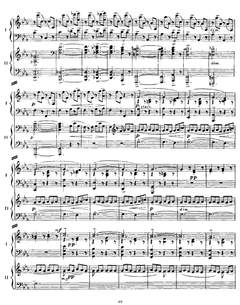 双钢琴作品集op5，op17_一万首著名钢琴曲谱哈农贝多芬合集视频教学电子版高清无水印可打印_1古典钢琴知名音乐家谱_拉赫玛尼诺夫钢琴谱全集