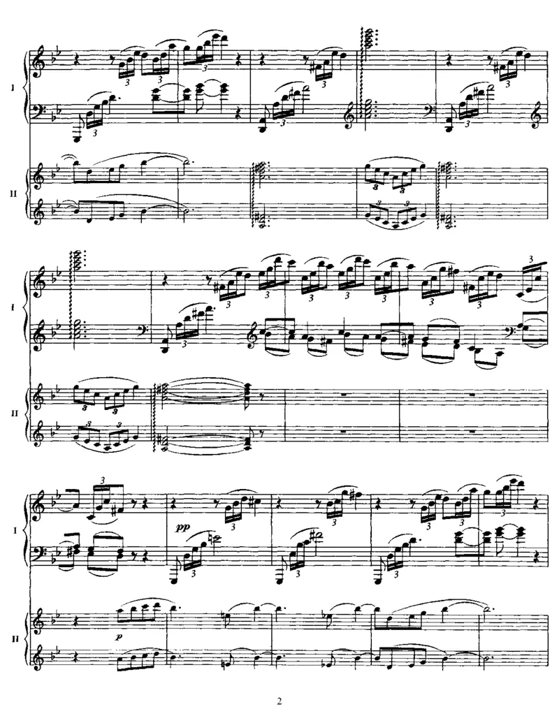 双钢琴作品集op5，op17_一万首著名钢琴曲谱哈农贝多芬合集视频教学电子版高清无水印可打印_1古典钢琴知名音乐家谱_拉赫玛尼诺夫钢琴谱全集