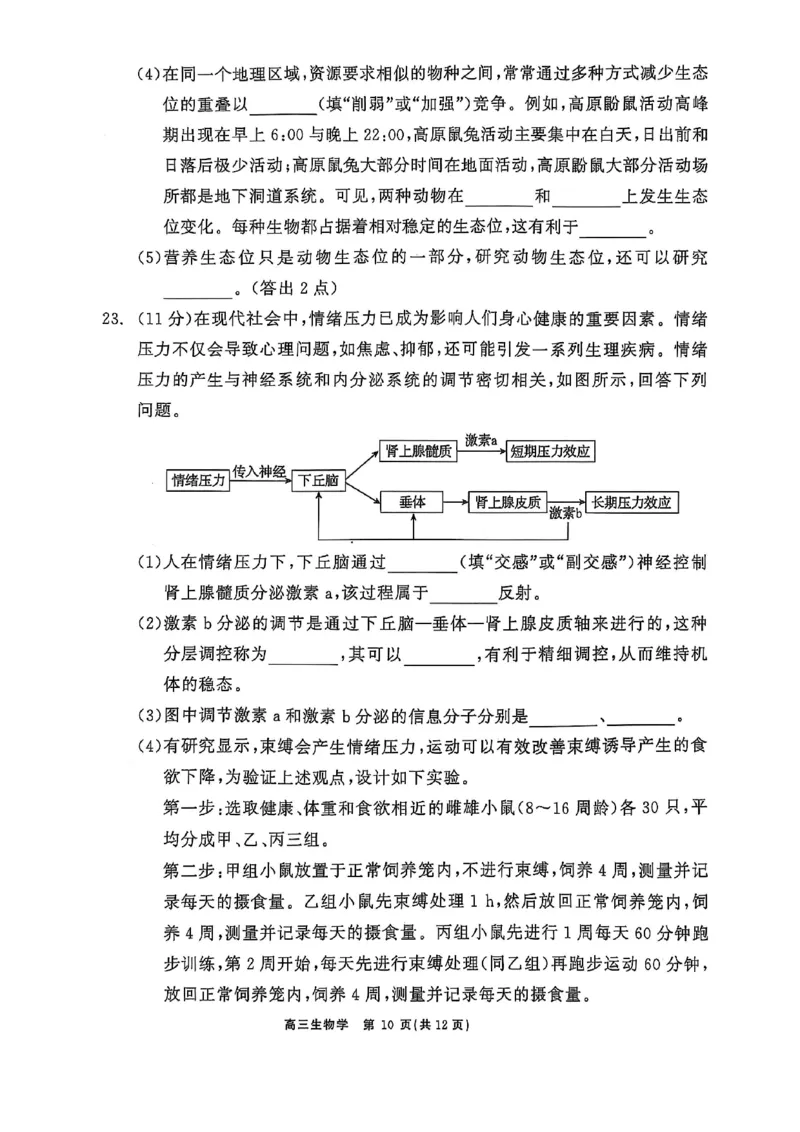辽宁点石联考2025届高三5月份联合考试-生物试卷_2024-2025高三（6-6月题库）_2025年05月试卷_0509辽宁点石联考2025届高三5月份联合考试（全科）_辽宁点石联考2025届高三5月份联合考试-生物