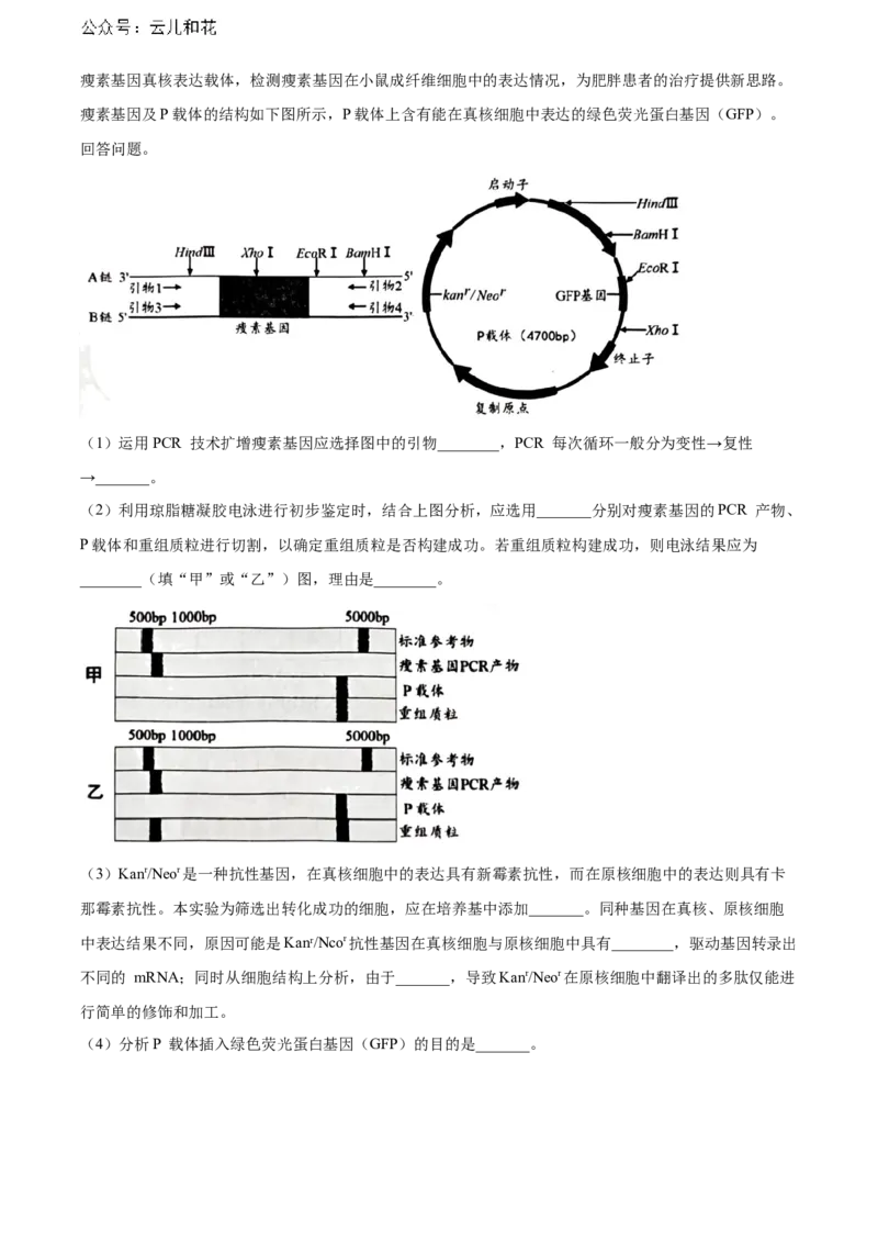 福建省南平市2023-2024学年高二下学期期末考试生物Word版含解析_2024年07月试卷_0726福建省南平市2023-2024学年高二下学期期末考试