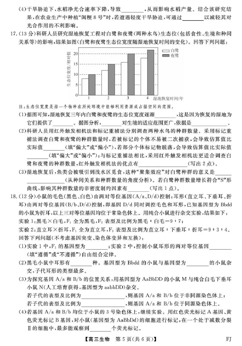 福建省百校2026届高三上学期12月联合测评生物_2024-2026高三（6-6月题库）_2025年12月高三试卷_251229福建省百校2026届高三上学期12月联合测评（全）