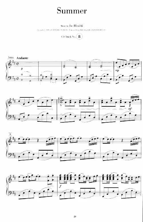 久石让谱集7_一万首著名钢琴曲谱哈农贝多芬合集视频教学电子版高清无水印可打印_02现代钢琴谱合集_久石让钢琴谱全集