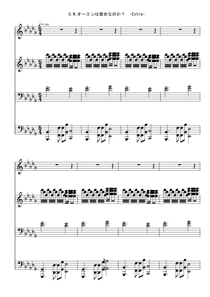 [東方ピアノEasyモード楽譜][10](連弾用)_一万首著名钢琴曲谱哈农贝多芬合集视频教学电子版高清无水印可打印_05动漫游戏钢琴谱合集_日系东方Project钢琴谱全集_东方project钢琴谱