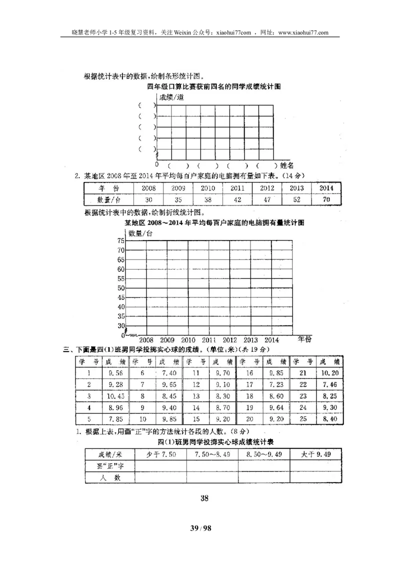 北师大版四年级数学下册全套试卷（22套附完整答案）_小学1-6年级全部试卷_数学_四年级_3-9-4、小学四年级数学下册_3-9-4-2、练习题、作业、试题、试卷_北师大版