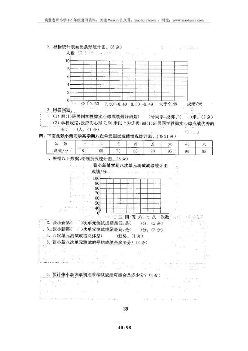 北师大版四年级数学下册全套试卷（22套附完整答案）_小学1-6年级全部试卷_数学_四年级_3-9-4、小学四年级数学下册_3-9-4-2、练习题、作业、试题、试卷_北师大版