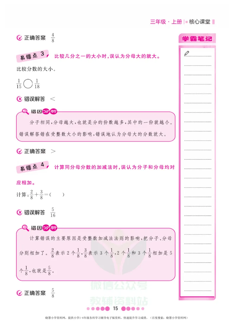 三年级上册数学人教版易错清单_小学1-6年级全部试卷_数学_三年级_3-8-3、小学三年级数学上册_3-8-3-1、复习、知识点、归纳汇总_人教版