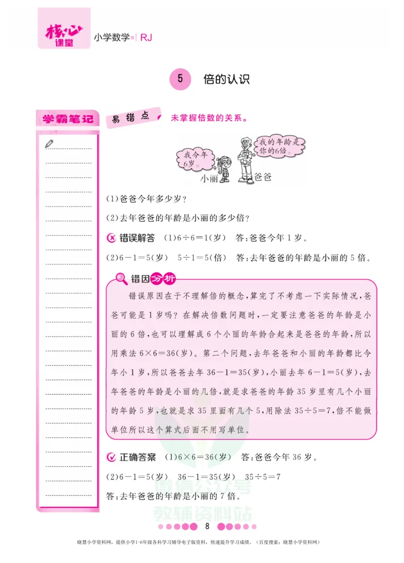 三年级上册数学人教版易错清单_小学1-6年级全部试卷_数学_三年级_3-8-3、小学三年级数学上册_3-8-3-1、复习、知识点、归纳汇总_人教版