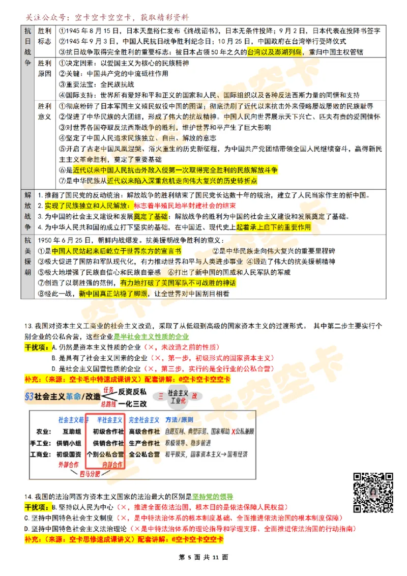 八套卷复盘笔记（1-8合并）_2026考公资料_（49）政治理论合集_政治理论合集_2025考研政治pdf（笔记）_肖秀荣考研政治_25肖秀荣《八套卷》+浓缩背诵合集_04.空卡《爷八》资料汇总