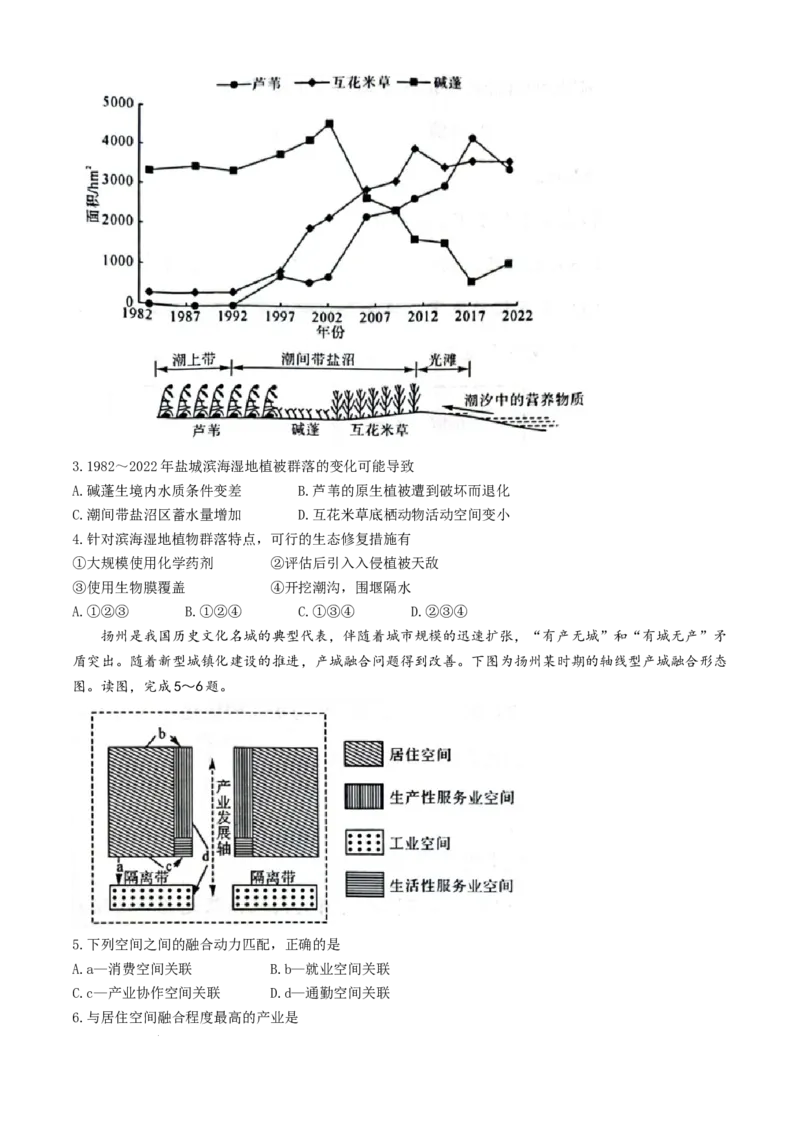 河南省名校联盟2024-2025学年高三上学期12月月考地理试题_2024-2025高三（6-6月题库）_2024年12月试卷_1225河南省金科大联考2024-2025学年上学期高三12月联考