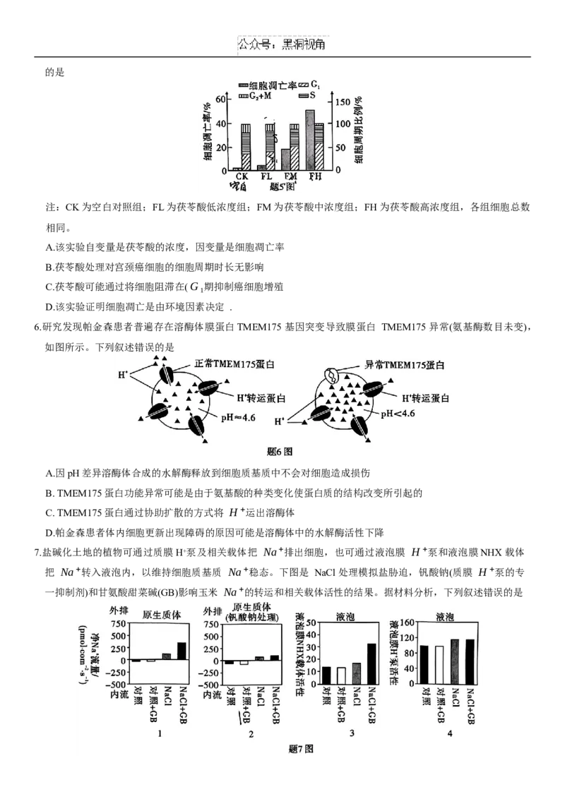 重庆市2025届高三第三次质量检测生物试题（含解析）_2024-2025高三（6-6月题库）_2024年11月试卷_1111重庆南开中学高2025届高三第三次质量检测