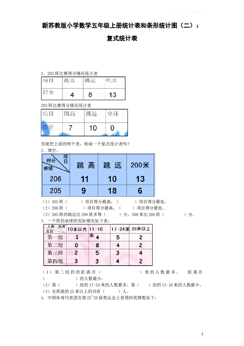 五年级上数学一课一练-统计表和条形统计图（二）-苏教版1_小学1-6年级全部试卷_数学_五年级_3-10-3、小学五年级数学上册_3-10-3-2、练习题、作业、试题、试卷_苏教版_课时练