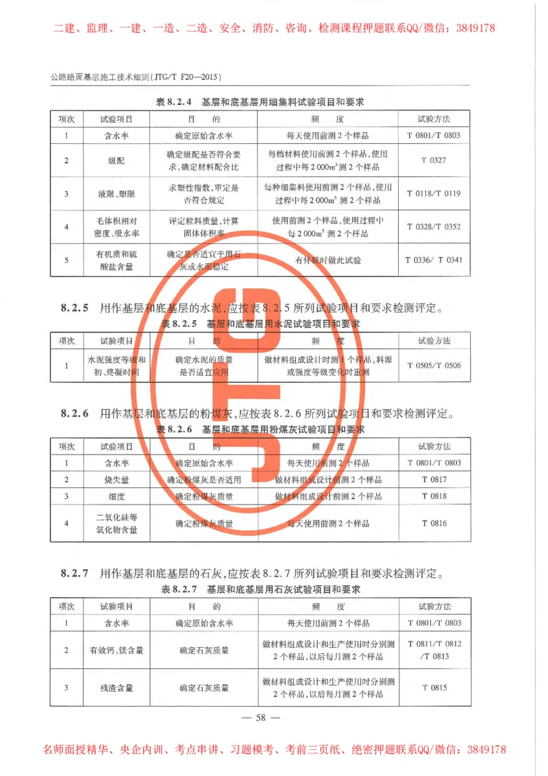 公路路面基层施工技术细则_监理工程师_2025监理工程师_2025年监理工程师SVIP_2025年监理交通案例SVIP_02-基础精讲✿高端面授✿深度强化_11-交通案例《教材精讲班》甘森SMR