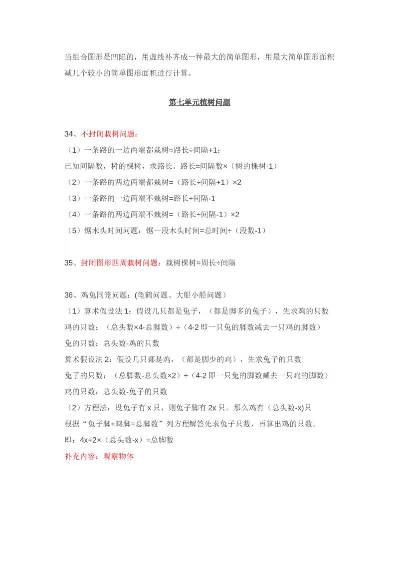 人教版五年级（上册）数学知识点汇总_小学1-6年级全部试卷_数学_五年级_3-10-3、小学五年级数学上册_3-10-3-1、复习、知识点、归纳汇总_人教版