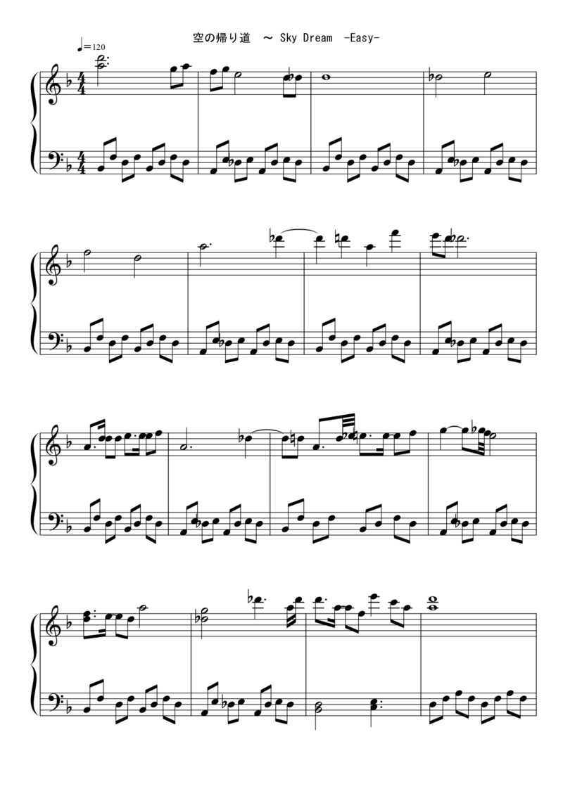 [東方ピアノEasyモード楽譜][easy][3]_一万首著名钢琴曲谱哈农贝多芬合集视频教学电子版高清无水印可打印_05动漫游戏钢琴谱合集_日系东方Project钢琴谱全集_东方project钢琴谱_629