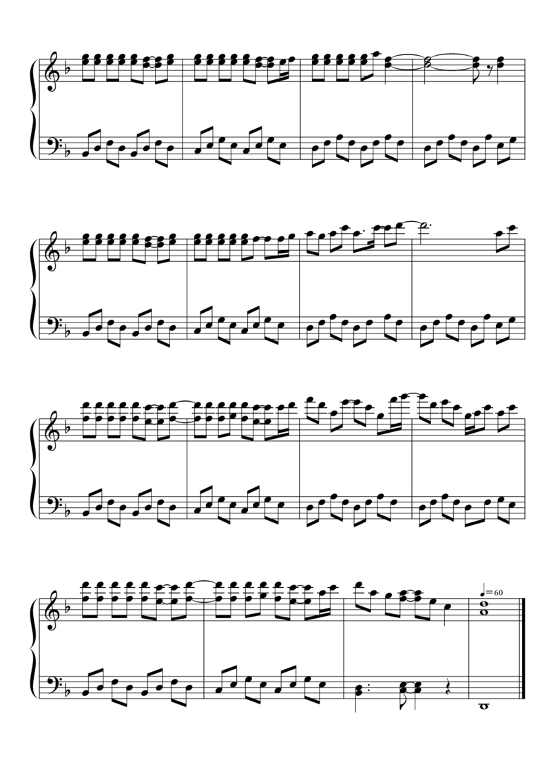 [東方ピアノEasyモード楽譜][easy][3]_一万首著名钢琴曲谱哈农贝多芬合集视频教学电子版高清无水印可打印_05动漫游戏钢琴谱合集_日系东方Project钢琴谱全集_东方project钢琴谱_629