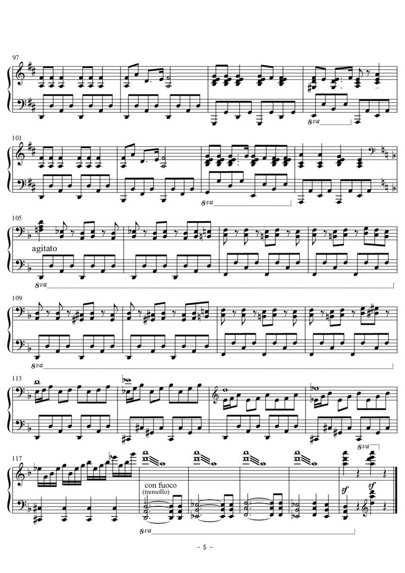 [pianoYN][lunatic][5]狂乱の聖夜（妹様のクリスマス）～　MadnessChristmasofFrandleScarlet(Toho&Jinglebellsremix)　～_一万首著名钢琴曲谱哈农贝多芬合集视频教学电子版高清无水印可打印