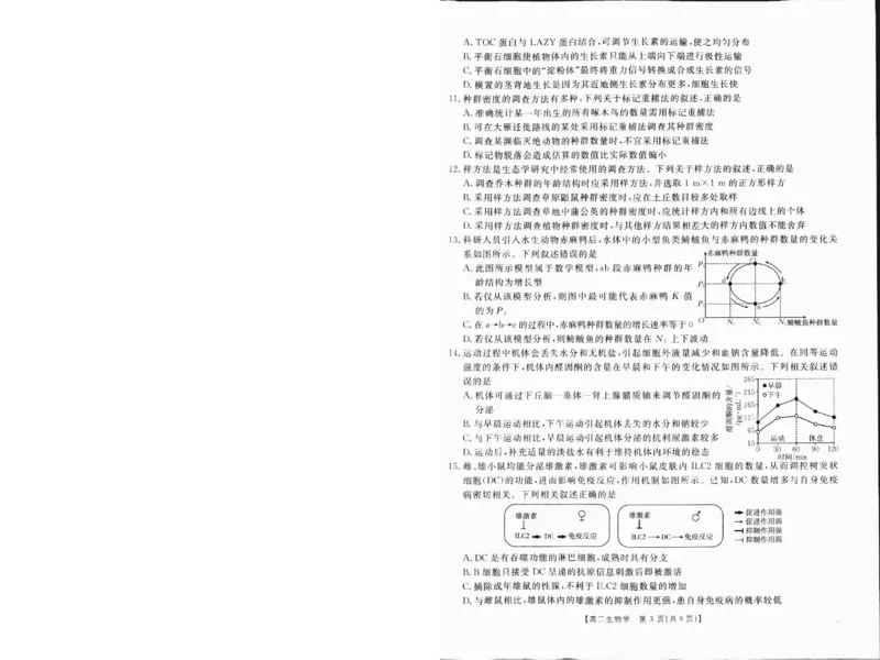 高二生物1_2024-2025高二（7-7月题库）_2025年01月试卷_0120金太阳广西2024-2025学年高二上学期12月阶段性考试_广西部分学校2024-2025学年高二上学期12月阶段性考试生物试题