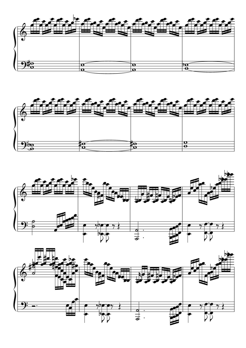 [東方ピアノEasyモード楽譜][lunatic][4]_一万首著名钢琴曲谱哈农贝多芬合集视频教学电子版高清无水印可打印_05动漫游戏钢琴谱合集_日系东方Project钢琴谱全集_东方project钢琴谱