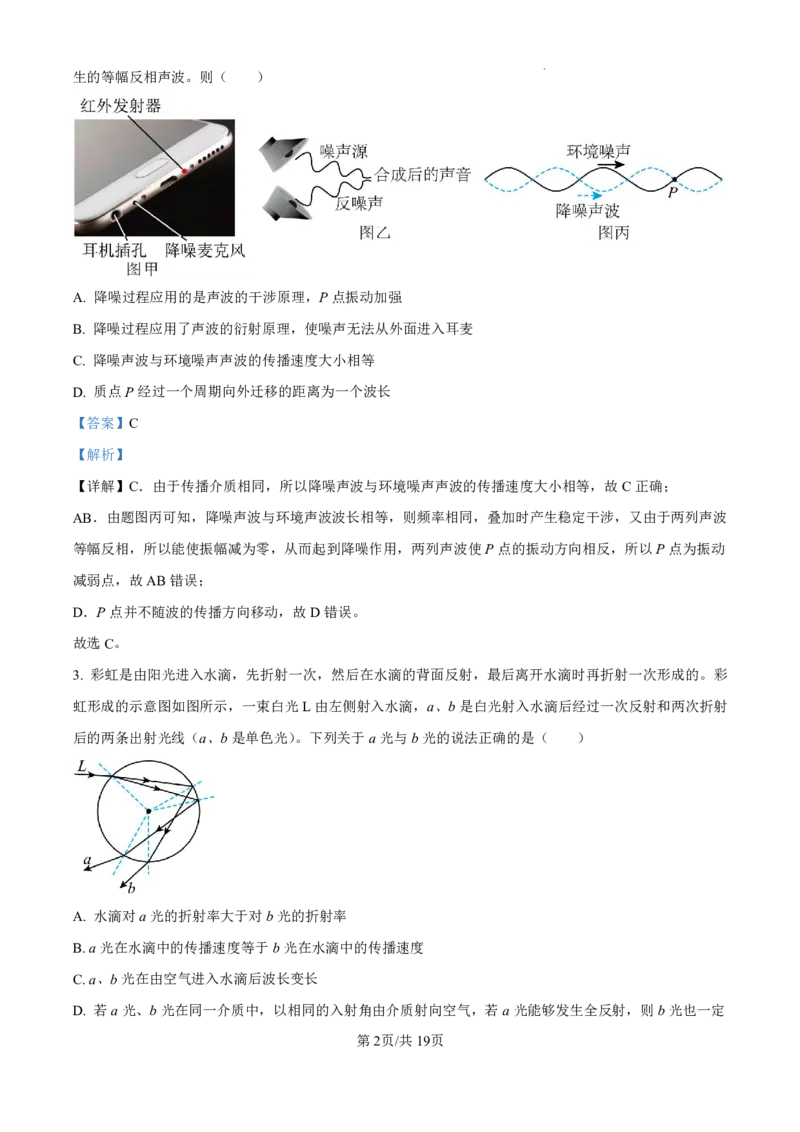 精品解析：2025届云南省昆明市第一中学高三上学期第四次联考物理试题（解析版）_2024-2025高三（6-6月题库）_2024年12月试卷_12042025届云南省昆明市第一中学高三年级第四次联考