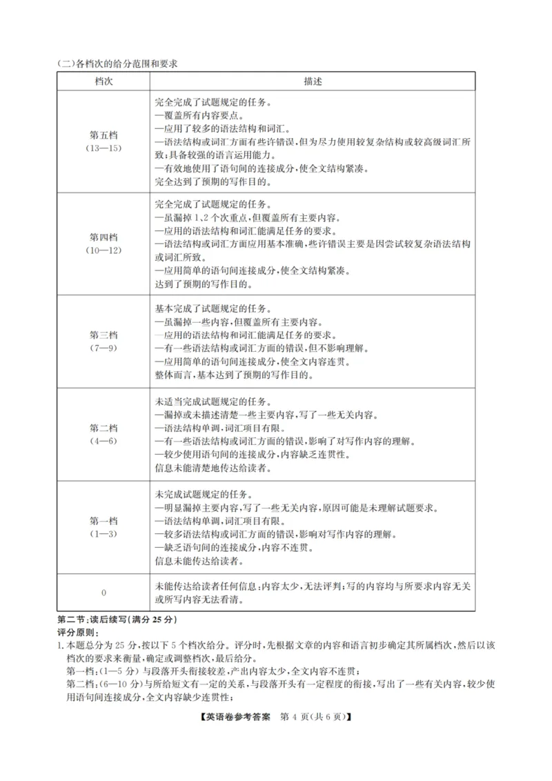 英语试卷答案_2024-2025高三（6-6月题库）_2024年12月试卷_1219浙江省强基联盟2024年12月高三联考_浙江省强基联盟2024年12月高三联考英语（有听力）
