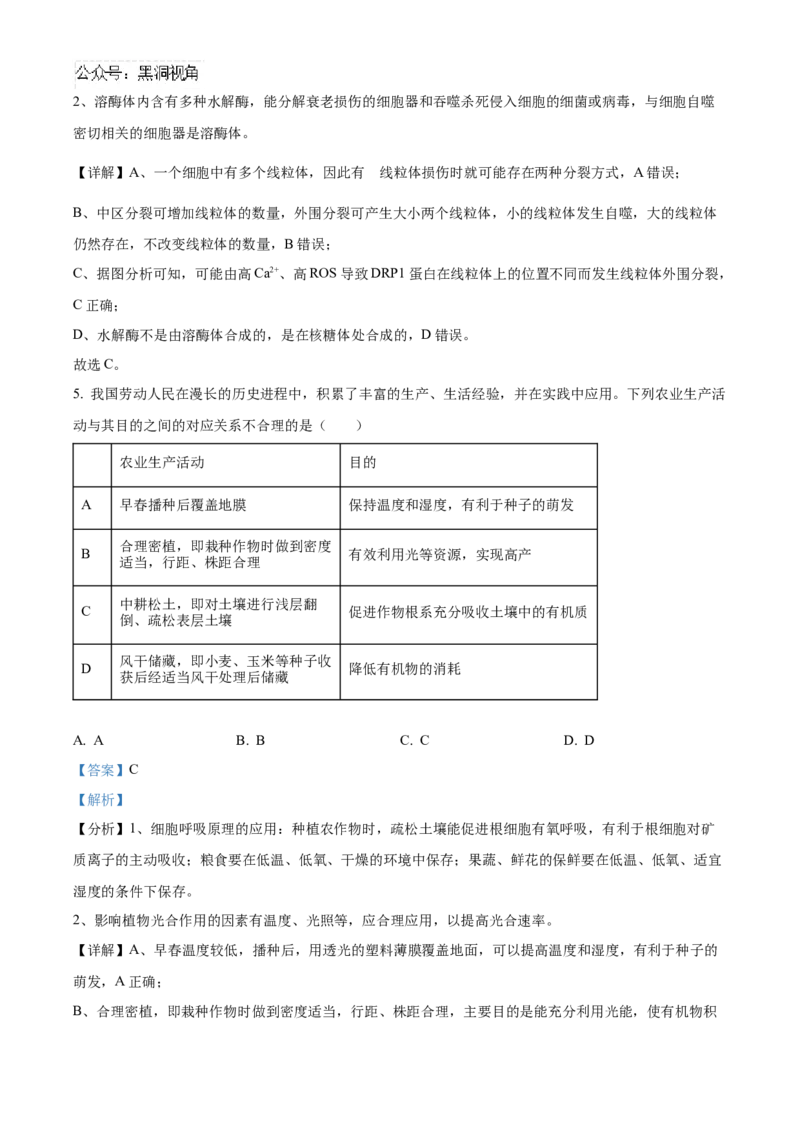 安徽省合肥一六八中学2025届高三上学期10月段考生物Word版含解析_2024-2026高三（6-6月题库）_2024年11月试卷_1101安徽省合肥一六八中学2025届高三上学期10月段考