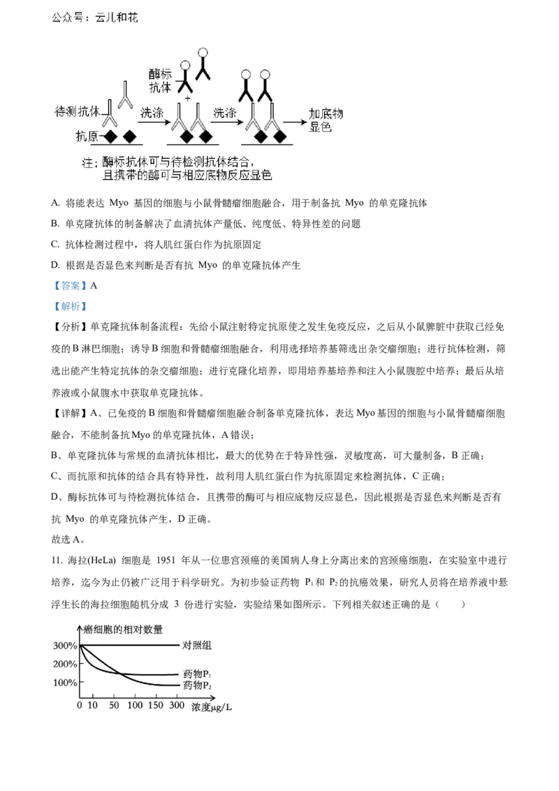 重庆市万州区2023-2024学年高二下学期7月期末考试生物Word版含解析_2024-2025高二（7-7月题库）_2024年07月试卷_0726重庆市万州区2023-2024学年高二下学期7月期末考试