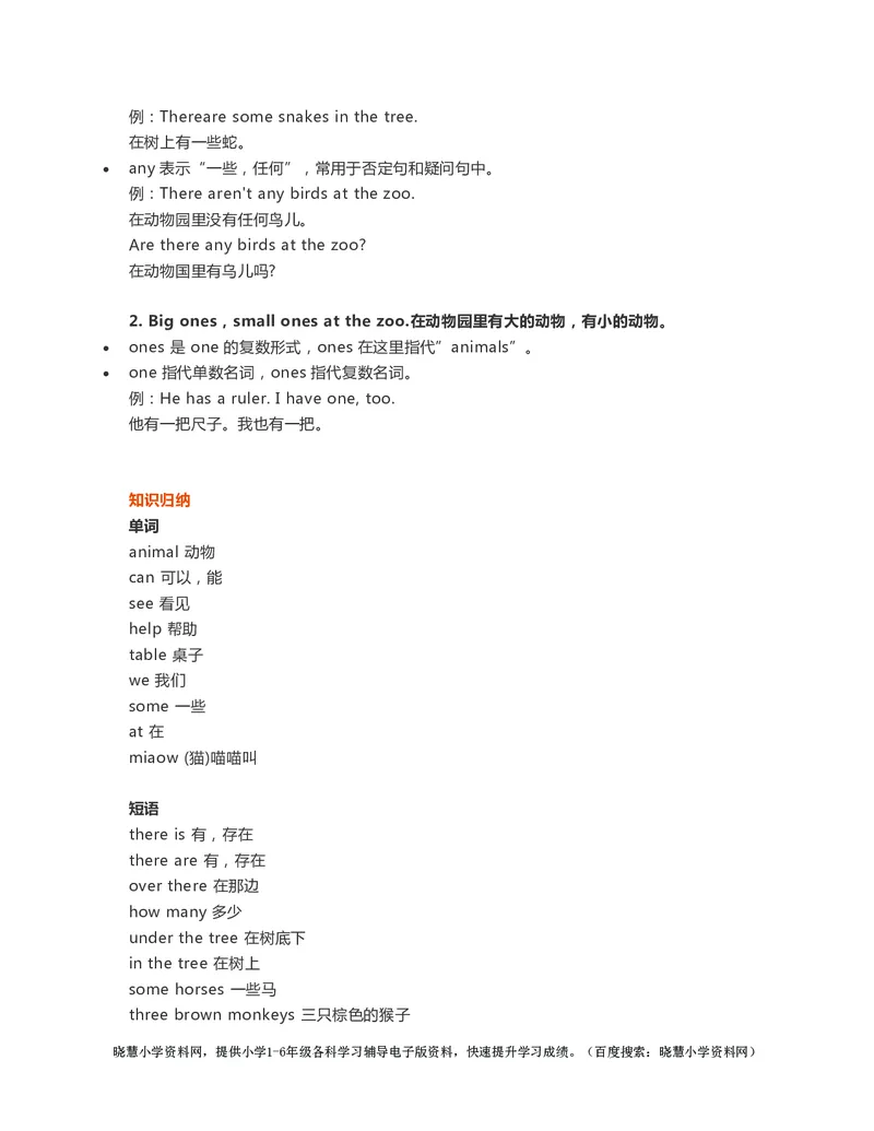 一年级下册英语外研一起点知识要点汇总_小学1-6年级全部试卷_英语_一年级_3-6-6、小学一年级英语下册_3-6-6-1、复习、知识点、归纳汇总_外研版一起点