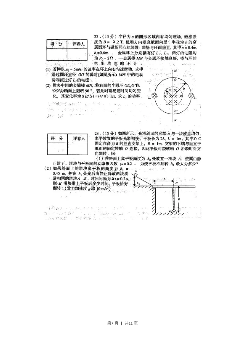 2001年上海高考物理真题及答案(图片版)_zz20高中真题试卷_物理高考真题试卷_旧1990-2007&middot;高考物理真题_1990-2007&middot;高考物理真题&middot;PDF_上海