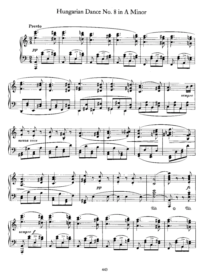 十首匈牙利舞曲(第五首你们最喜欢)_一万首著名钢琴曲谱哈农贝多芬合集视频教学电子版高清无水印可打印_1古典钢琴知名音乐家谱_勃拉姆斯钢琴谱全集