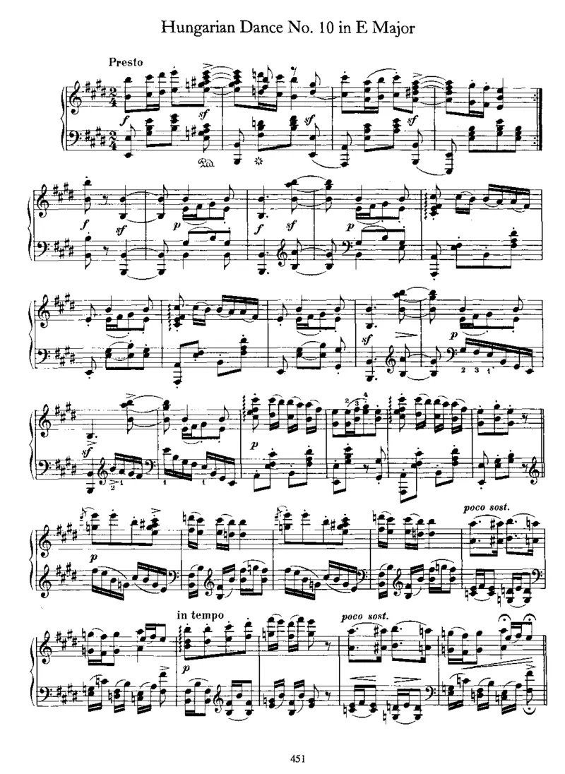 十首匈牙利舞曲(第五首你们最喜欢)_一万首著名钢琴曲谱哈农贝多芬合集视频教学电子版高清无水印可打印_1古典钢琴知名音乐家谱_勃拉姆斯钢琴谱全集