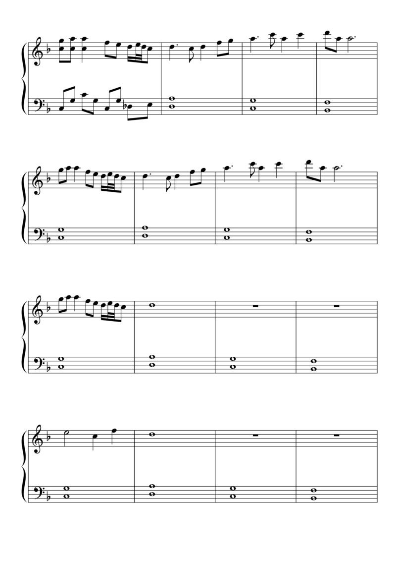 [東方ピアノEasyモード楽譜][easy][3]風の神社_一万首著名钢琴曲谱哈农贝多芬合集视频教学电子版高清无水印可打印_05动漫游戏钢琴谱合集_日系东方Project钢琴谱全集_东方project钢琴谱